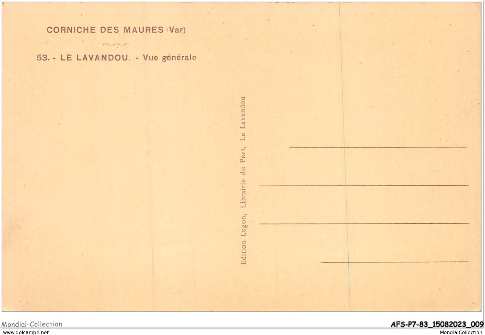 AFSP7-83-0508 - LE LAVANDOU - Vue Générale  - Le Lavandou