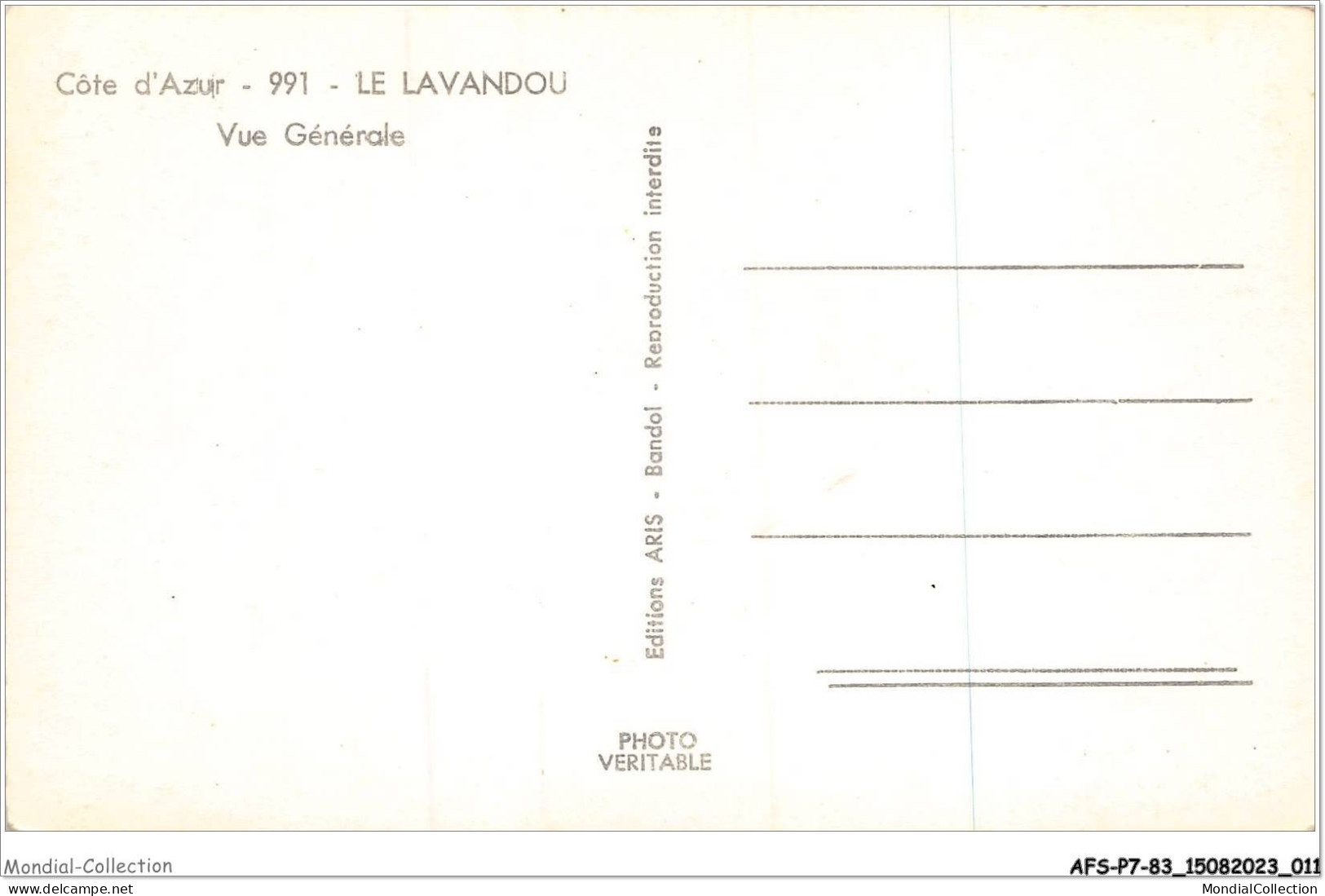 AFSP7-83-0509 - LE LAVANDOU - Vue Générale  - Le Lavandou