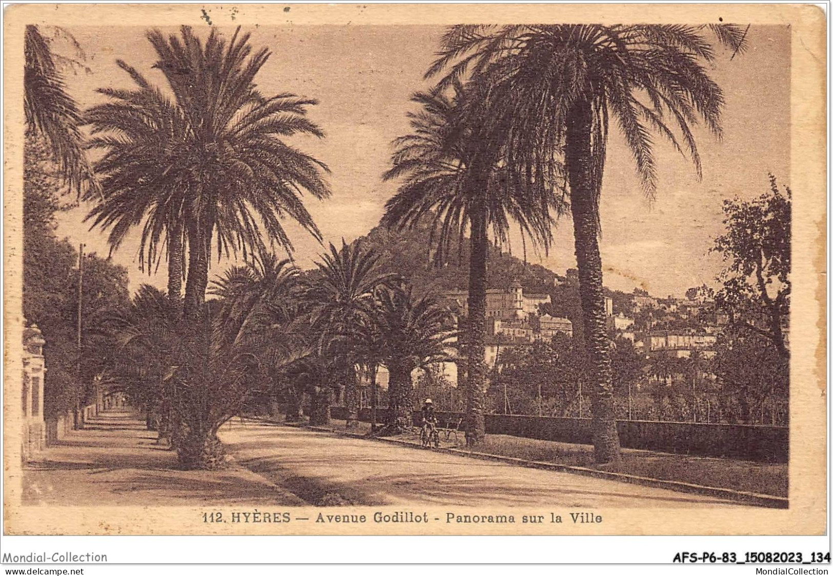 AFSP6-83-0479 - HYERES - Avenue Godillot - Panorama Sur La Ville  - Hyeres