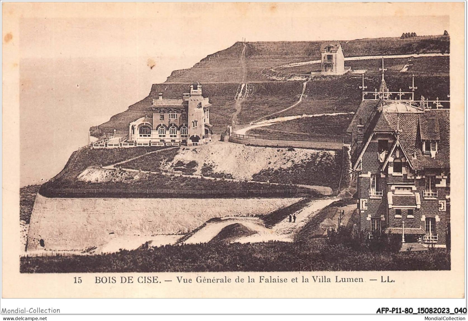 AFPP11-80-1063 - BOIS DE CISSE - Vue Generale De La Falaise Et La Villa Lumen - Bois-de-Cise