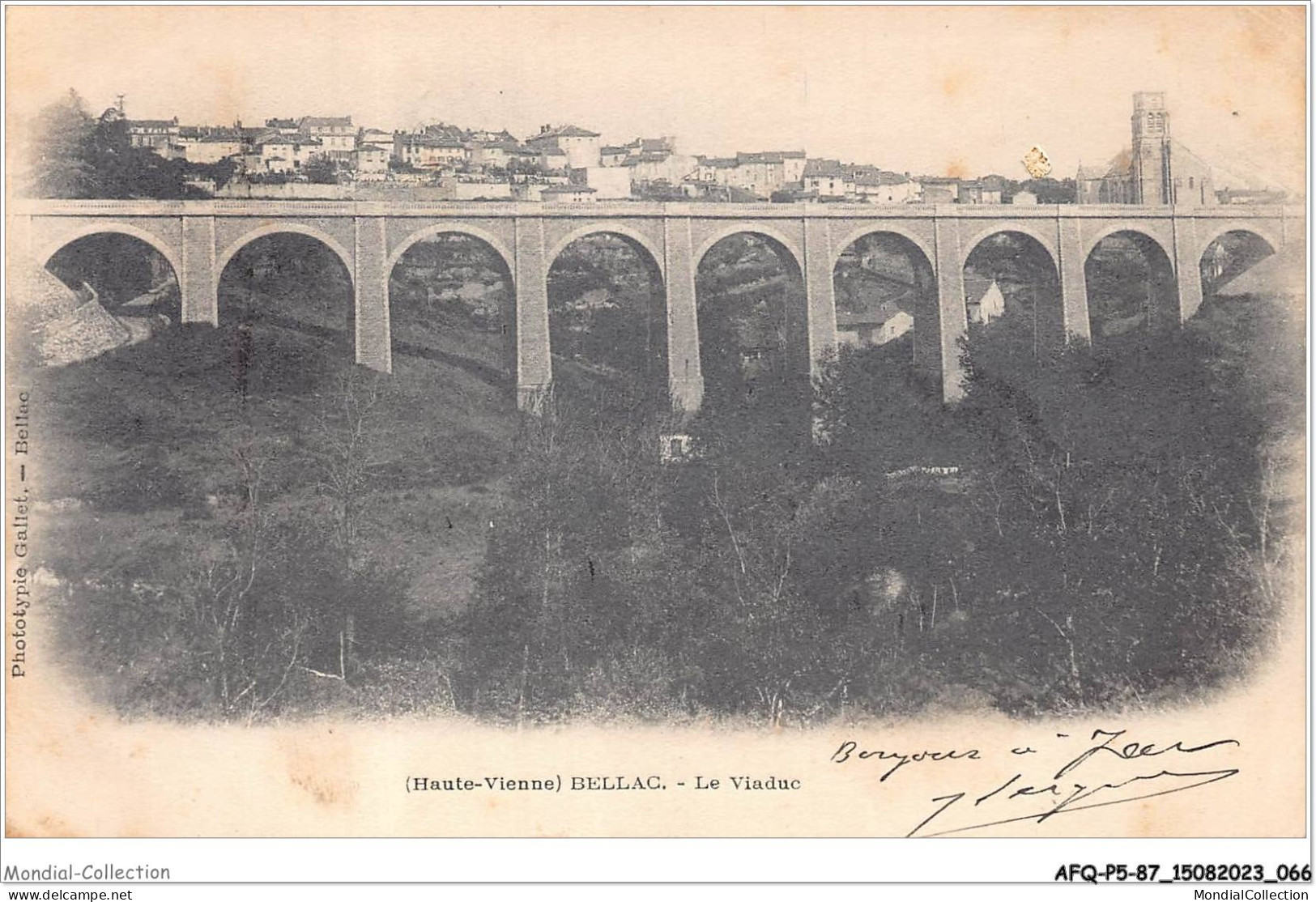 AFQP5-87-0455 - BELLAC - Le Viaduc  - Bellac