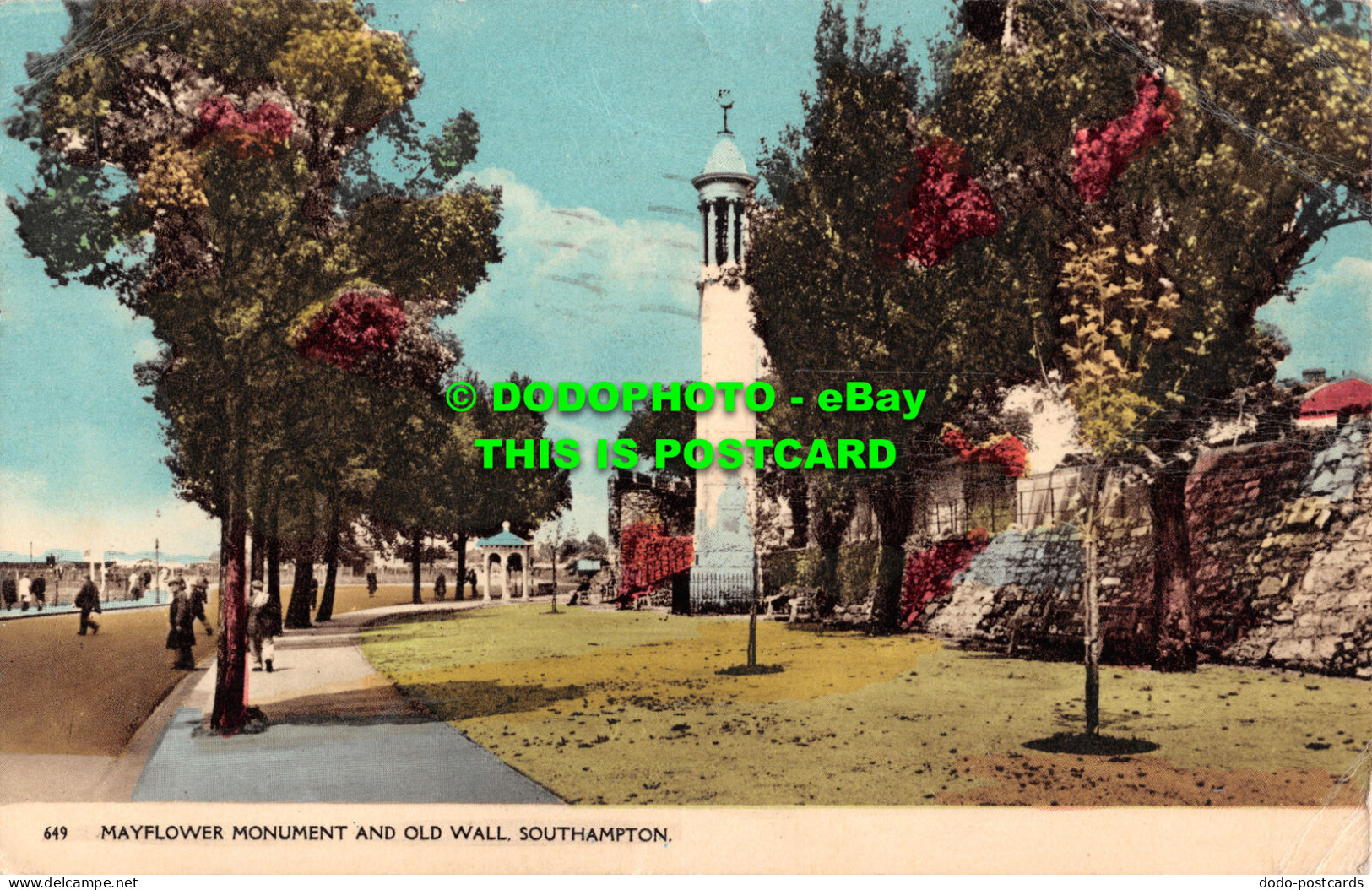 R507447 Southampton. Mayflower Monument And Old Wall. Dearden And Wade. 1956 - World