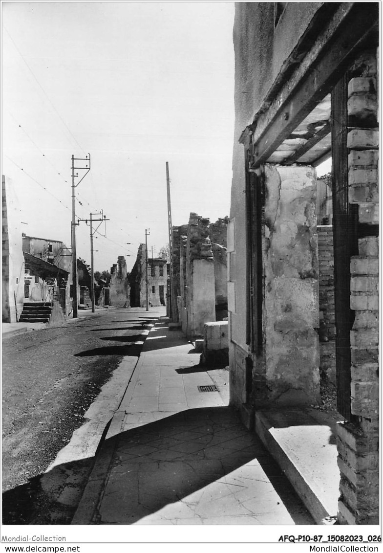 AFQP10-87-0883 - ORADOUR-SUR-GLANE - Détruit Le 10 Juin 1944 - La Grande Rue  - Oradour Sur Glane