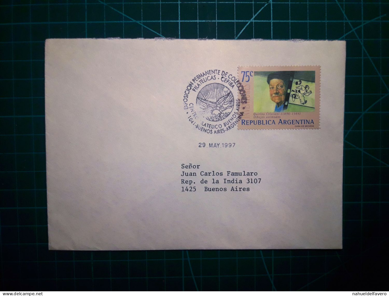 ARGENTINE, Enveloppe Circulant Avec Un Cachet Spécial à Buenos Aires. Année 1997. - Used Stamps