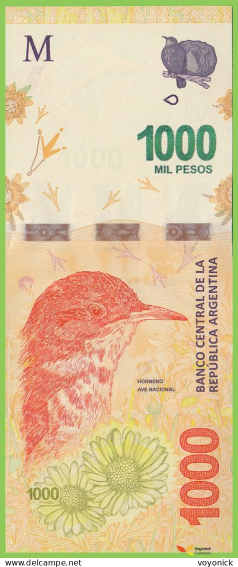 Voyo ARGENTINA 1000 Pesos ND(2021) P366e B422e P UNC - Argentine