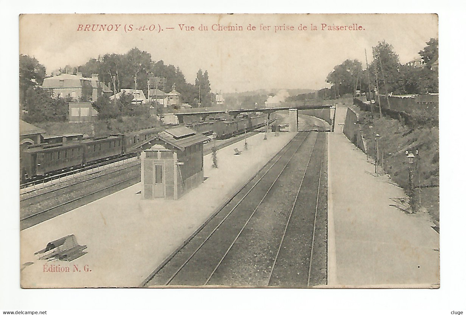 91 - BRUNOY - La Gare - Les Quais - Brunoy