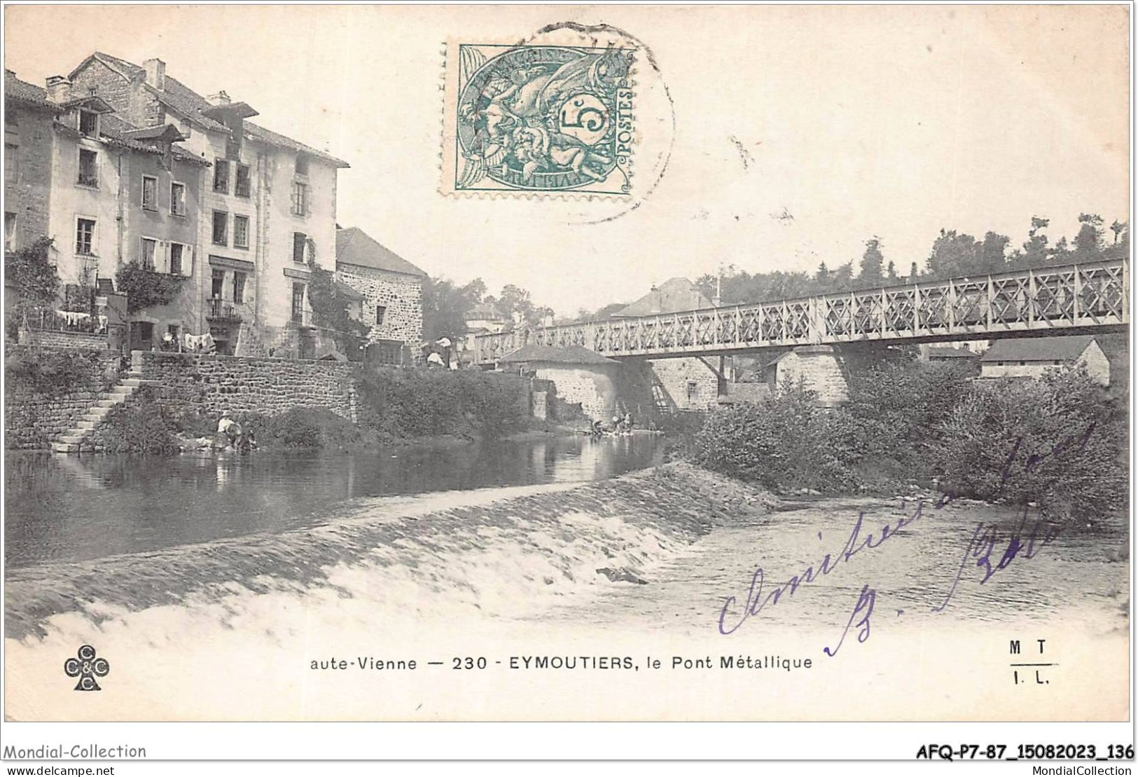 AFQP7-87-0663 - EYMOUTIERS - Le Pont Métallique  - Eymoutiers