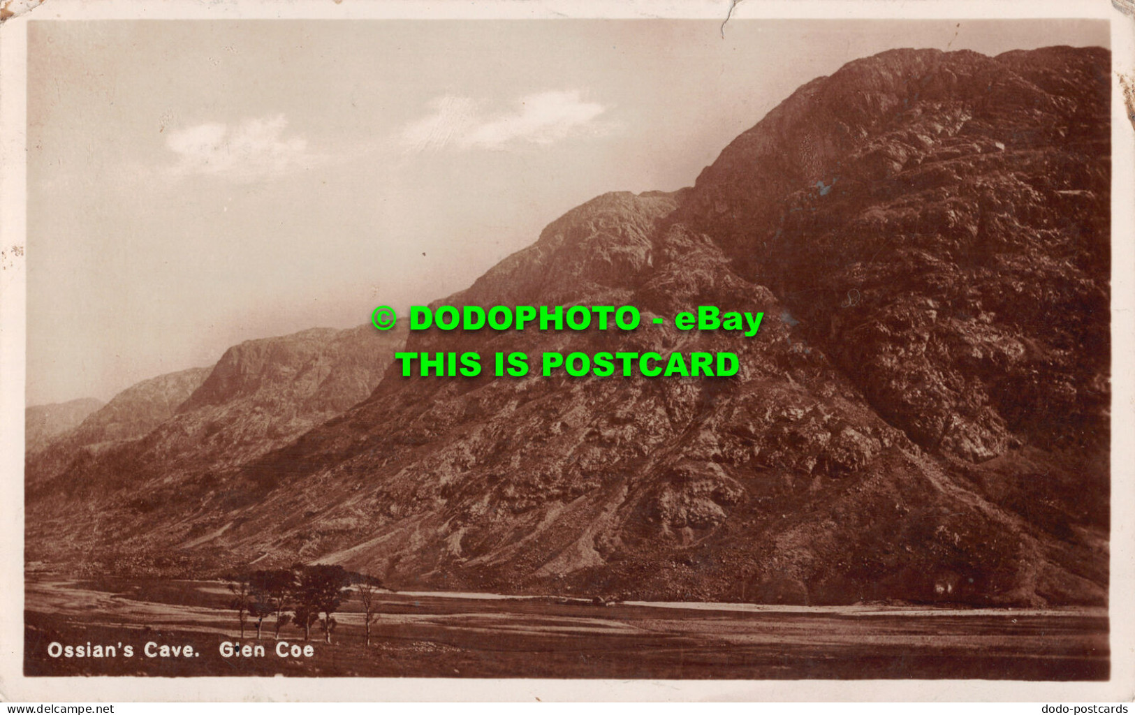 R507086 Glen Coe. Ossian Cave. RP. Postcard - World