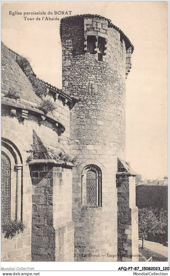 AFQP7-87-0655 - église Paroissiale Du DORAT - Tour De L'abside  - Le Dorat