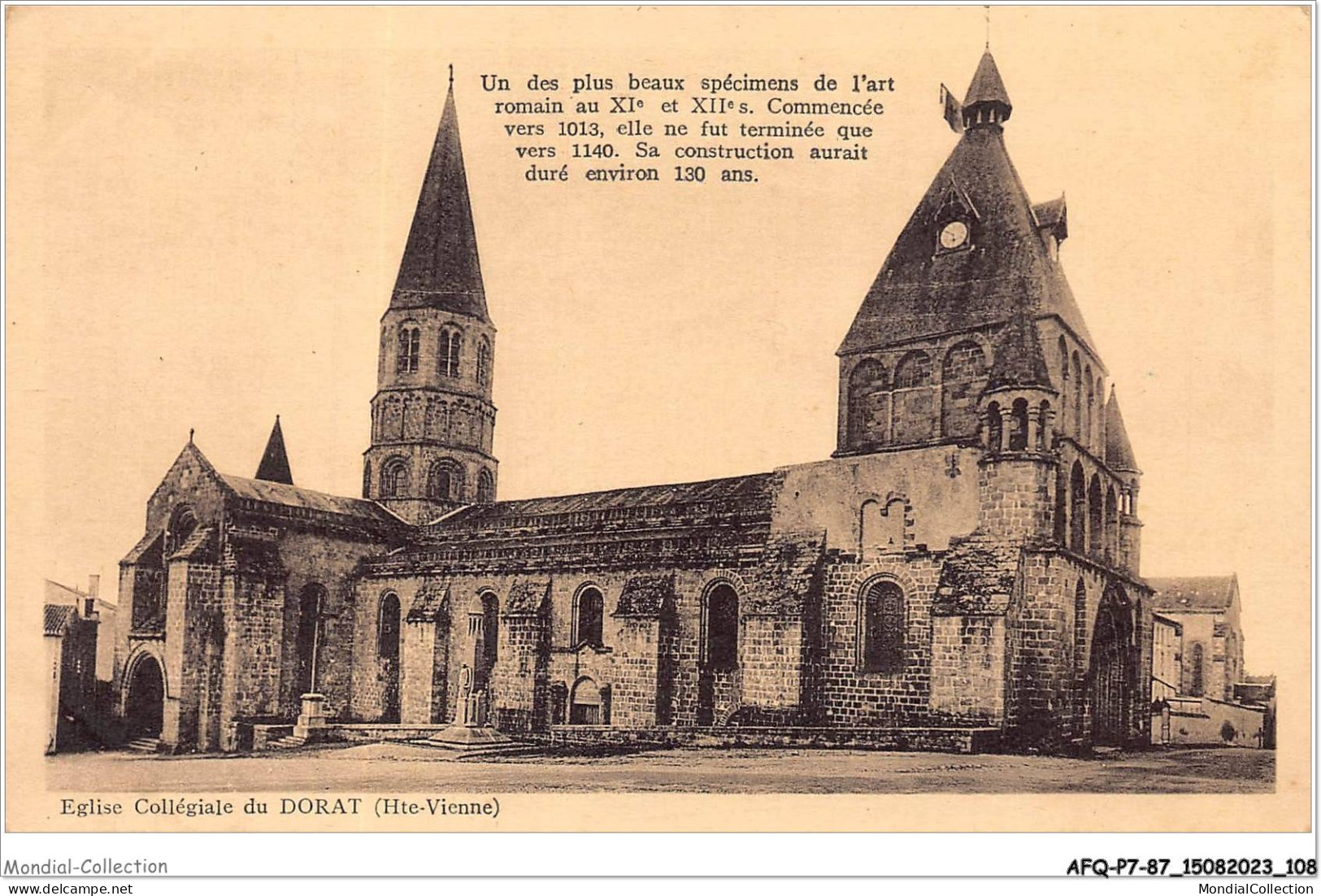 AFQP7-87-0649 - église Collégiale Du DORAT  - Le Dorat