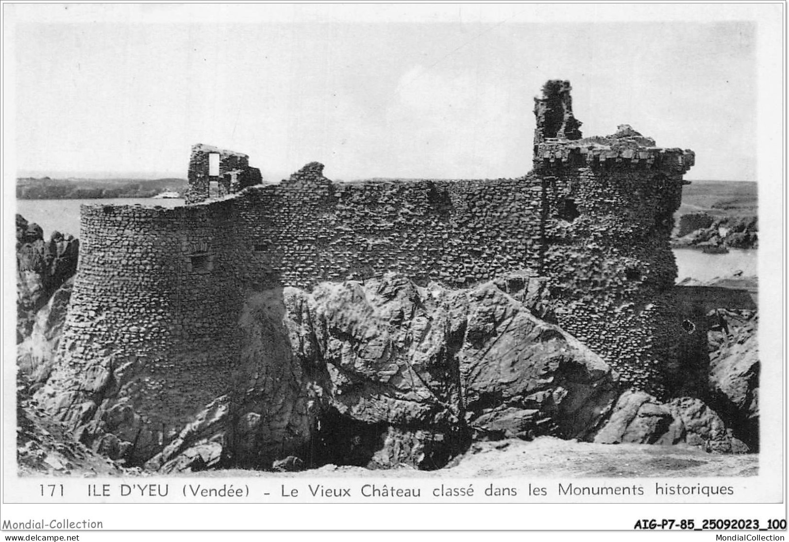 AIGP7-85-0723 - ILES D'YEU - Le Vieux Chateau Dans Les Monuments Historiques - Ile D'Yeu