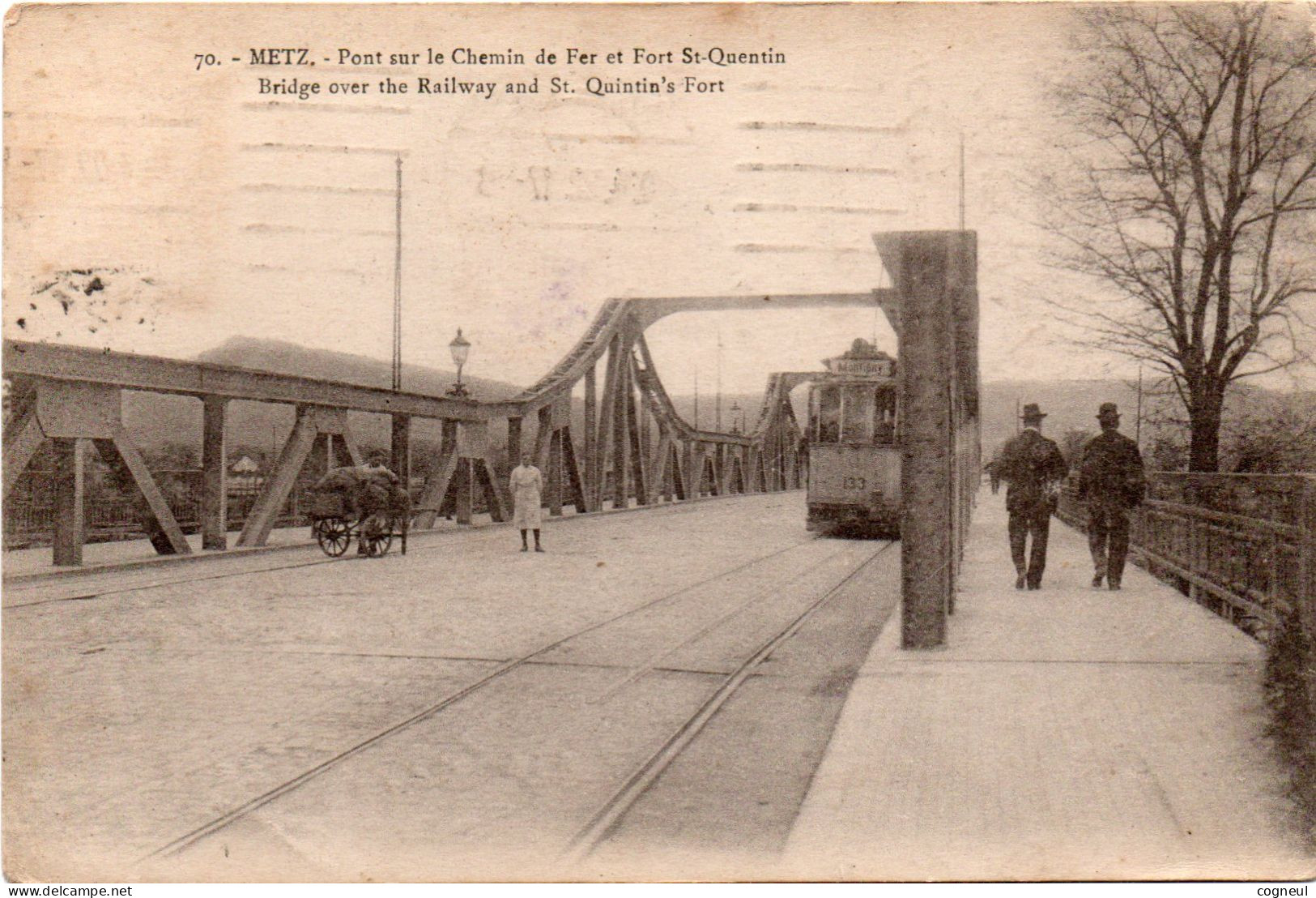 Metz - Pont Sur Le Chemin De Fer Et Fort St-quentin - Metz