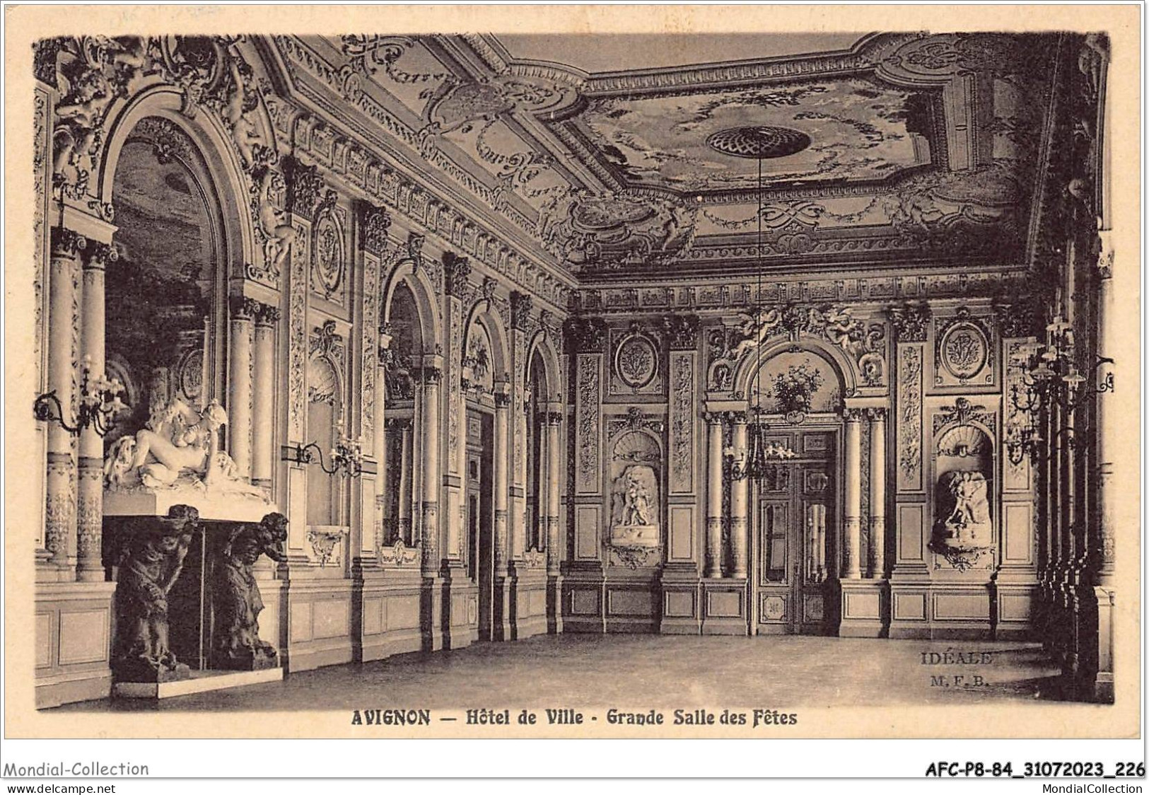 AFCP8-84-0928 - AVIGNON - Hôtel De La Ville - Grande Salle Des Fêtes - Avignon (Palais & Pont)