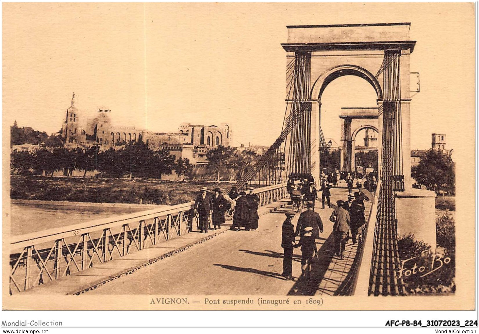 AFCP8-84-0927 - AVIGNON - Pont Suspendu - Avignon (Palais & Pont)