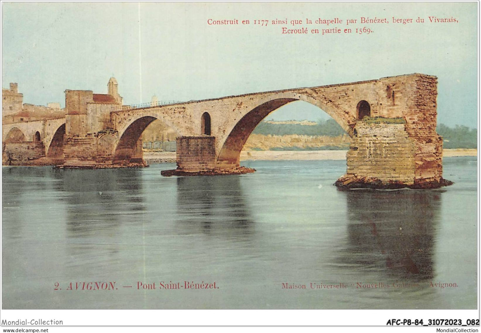 AFCP8-84-0856 - AVIGNON - Pont Saint-bénézet - Avignon (Palais & Pont)