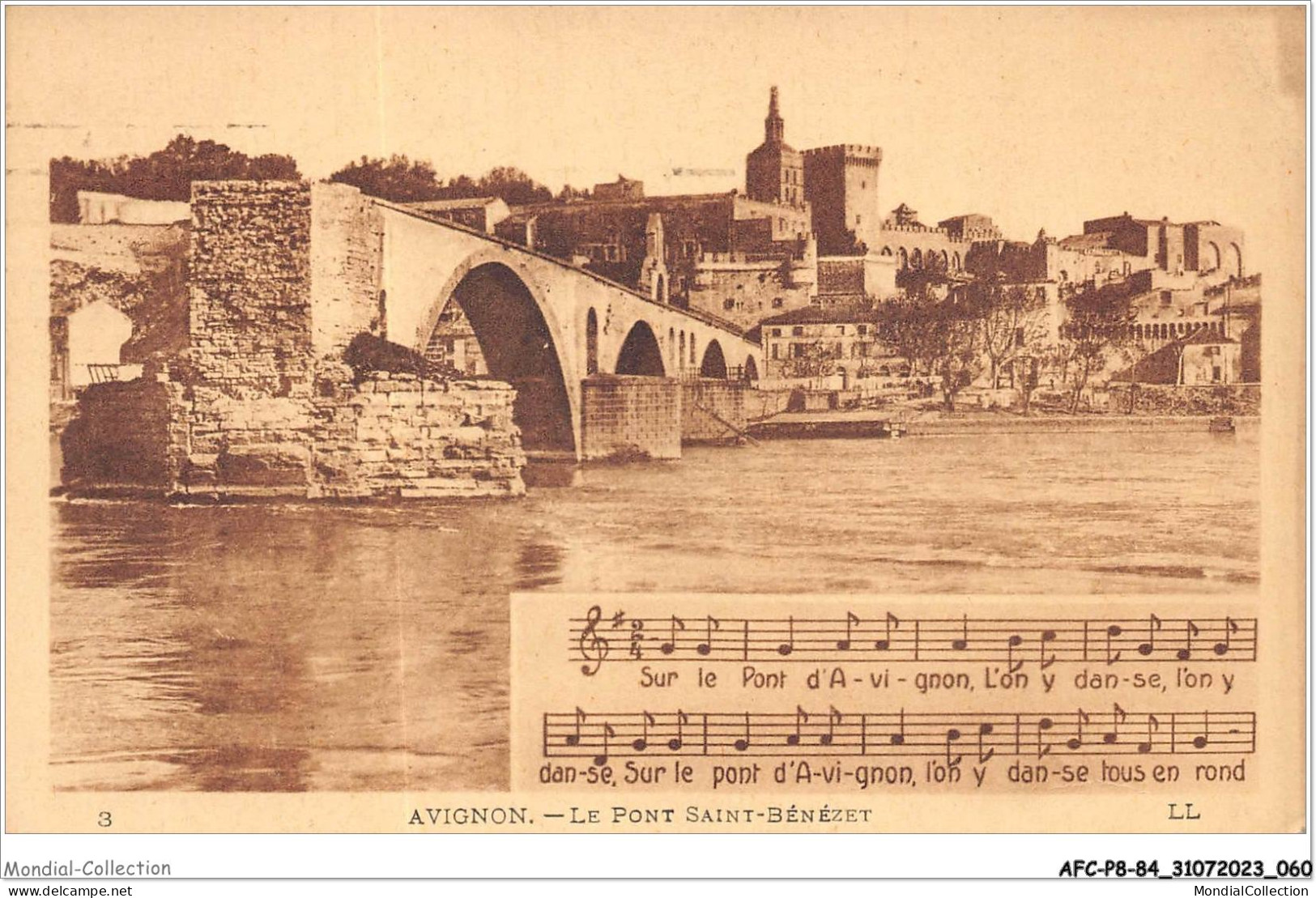 AFCP8-84-0845 - AVIGNON - Le Pont Saint-bénézet  - Avignon (Palais & Pont)