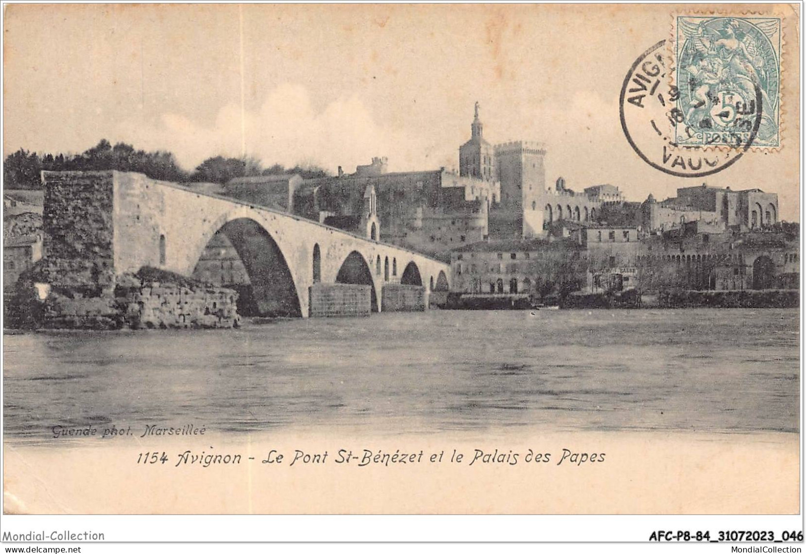AFCP8-84-0838 - AVIGNON - Le Pont St-bénézet Et Le Palais Des Papes - Avignon (Palais & Pont)
