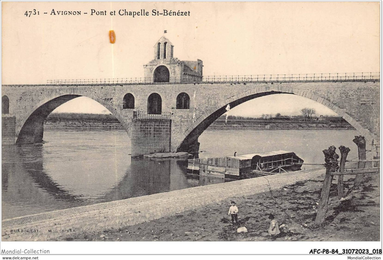 AFCP8-84-0824 - AVIGNON - Pont Et Chapelle St-bénézet - Avignon (Palais & Pont)