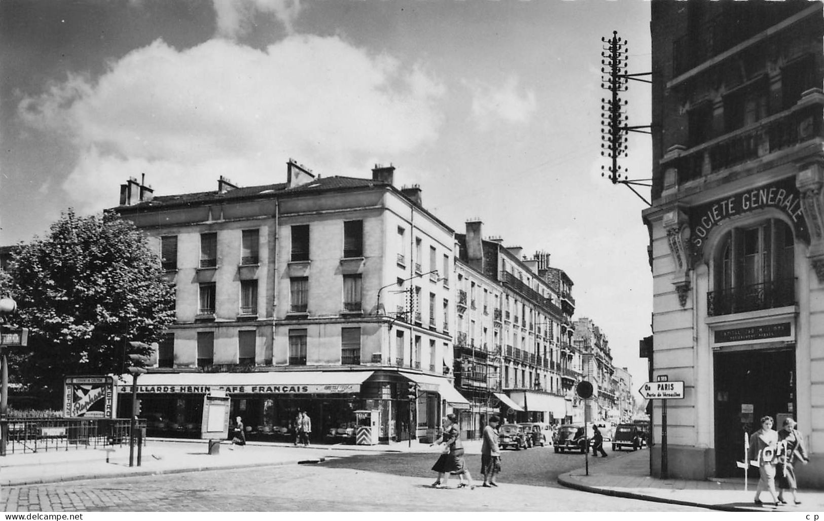 Issy Les Moulineaux -  Café Français - Billard - Societe Generale  -  CPSM °J - Issy Les Moulineaux