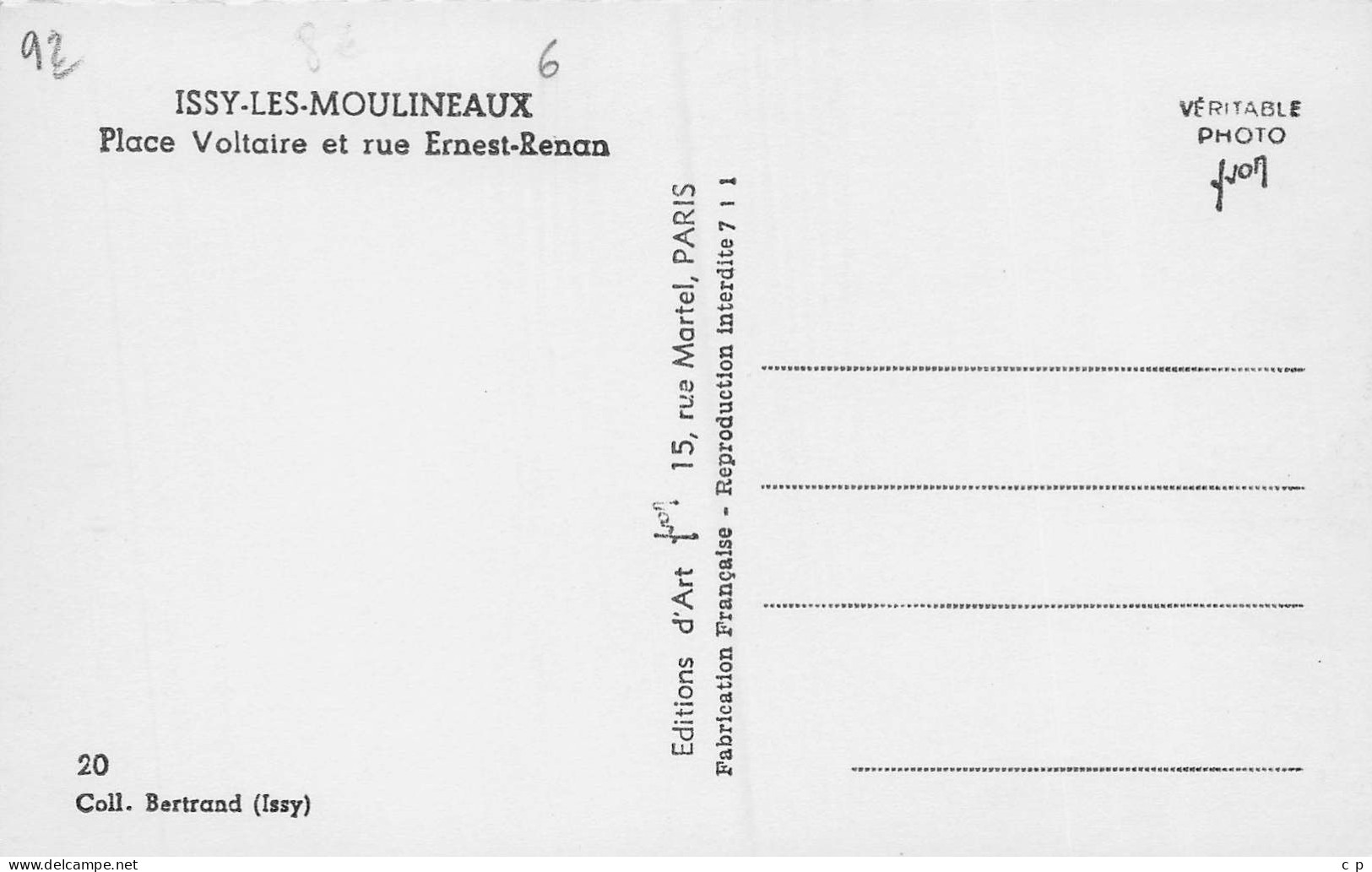 Issy Les Moulineaux -  Café Français - Billard - Societe Generale  -  CPSM °J - Issy Les Moulineaux