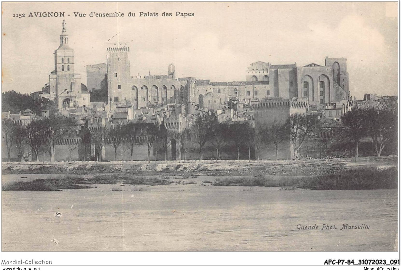 AFCP7-84-0753 - AVIGNON - Vue D'ensemble Du Palais Des Papes  - Avignon