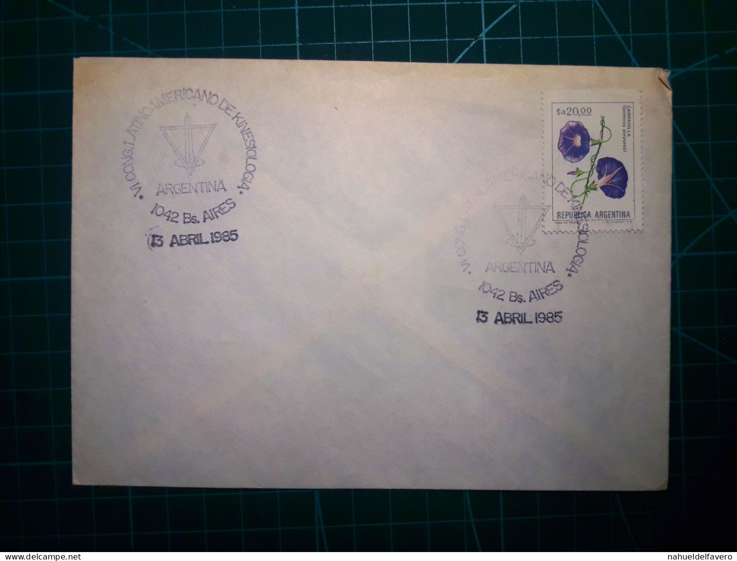 ARGENTINE, Enveloppe Circulant Avec Un Cachet Spécial à Buenos Aires. Année 1985 - Gebruikt