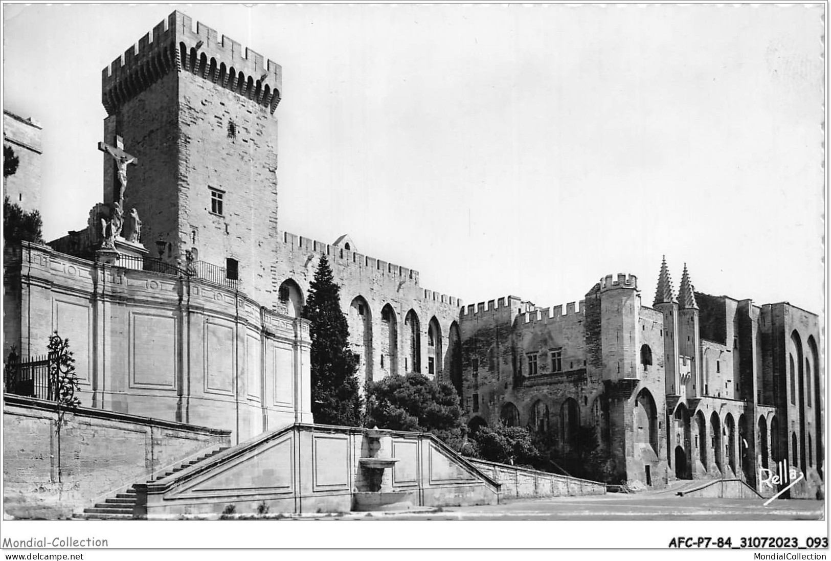 AFCP7-84-0754 - AVIGNON - Vaucluse - Palais Des Papes - Façade Occidentale Et Tour Campane  - Avignon