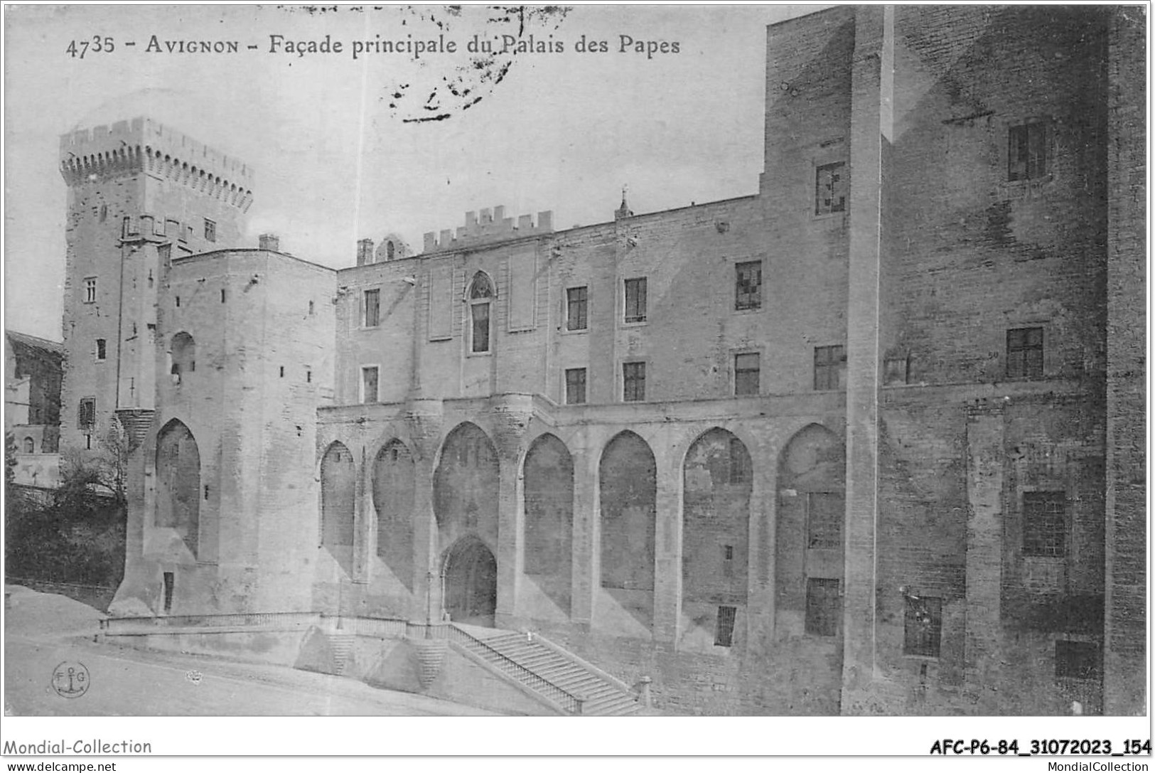 AFCP6-84-0675 - AVIGNON - Façade Principale Du Palais Des Papes  - Avignon (Palais & Pont)