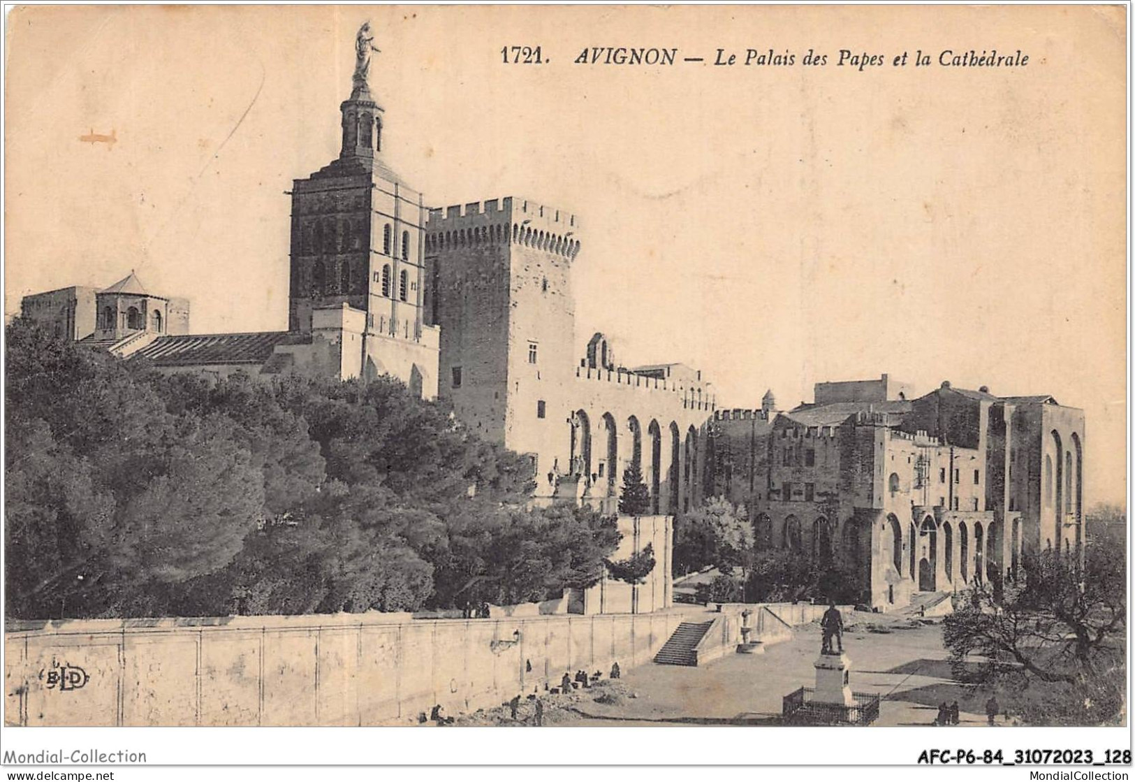 AFCP6-84-0662 - AVIGNON - Le Palais Des Papes Et La Cathédrale  - Avignon (Palais & Pont)