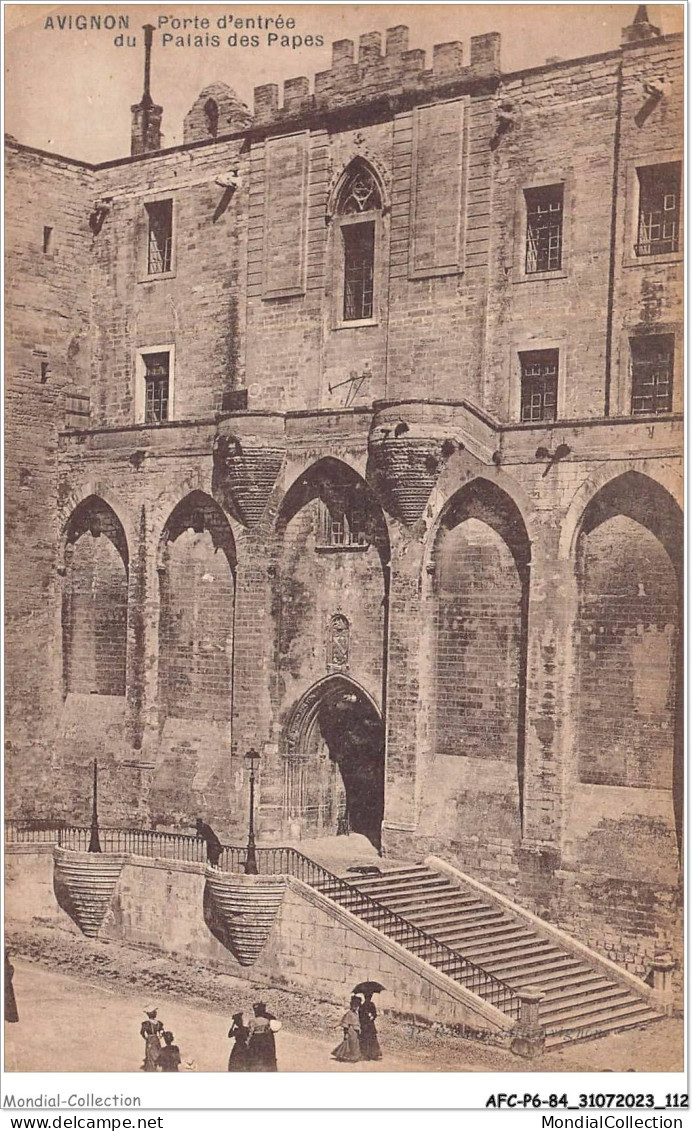 AFCP6-84-0654 - AVIGNON - Porte D'entrée Du Palais Des Papes   - Avignon (Palais & Pont)