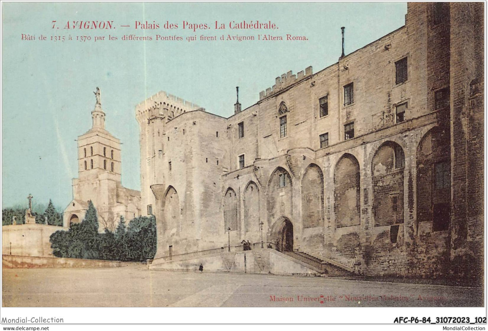 AFCP6-84-0649 - AVIGNON - Palais Des Papes - La Cathédrale  - Avignon (Palais & Pont)