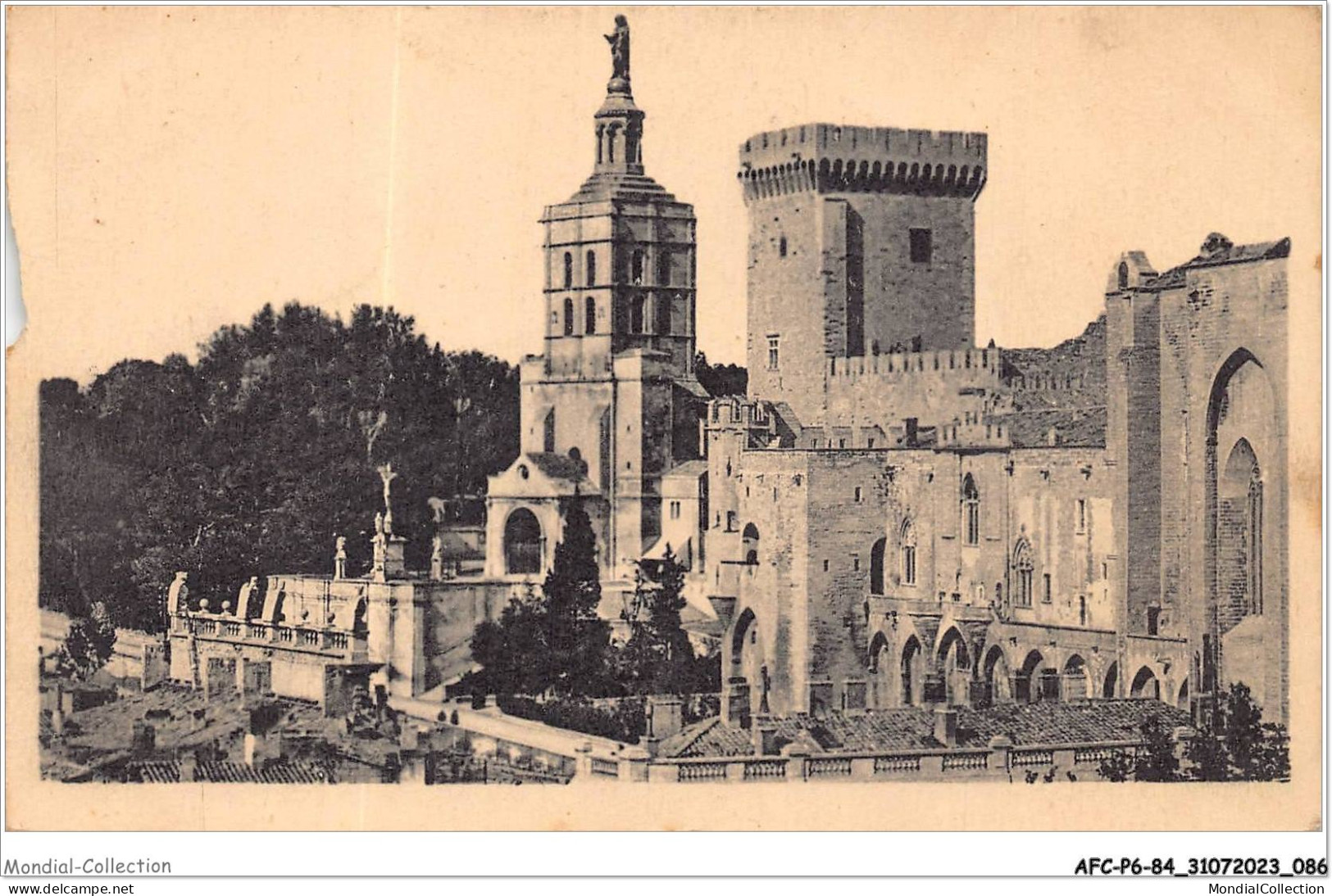 AFCP6-84-0641 - AVIGNON - La Cathédrale Et Le Palais Des Papes   - Avignon (Palais & Pont)