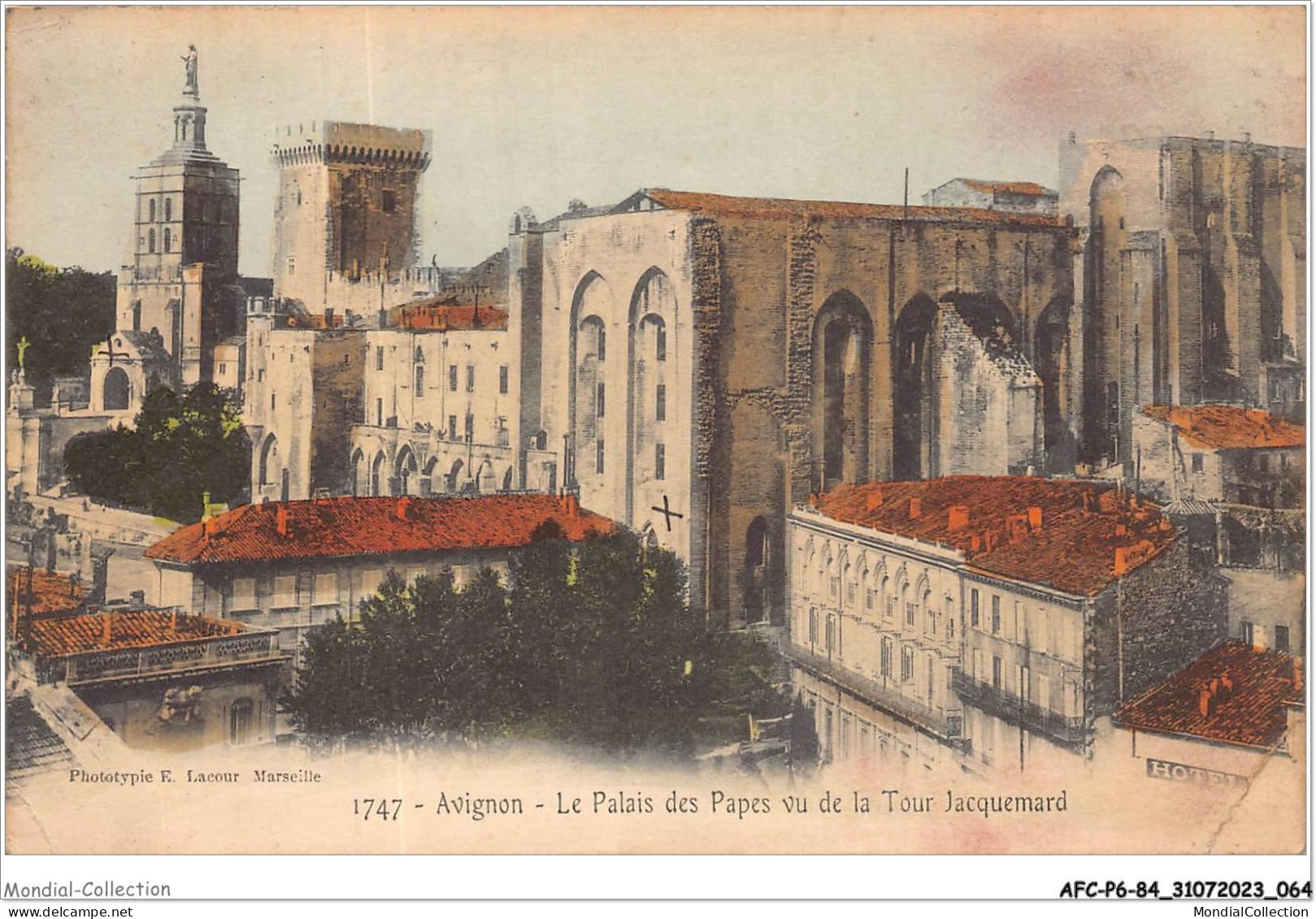 AFCP6-84-0630 - AVIGNON - Le Palais Des Papes Vue De La Tour Jacquemard - Avignon (Palais & Pont)