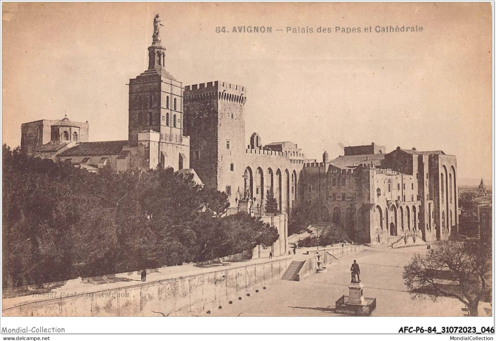 AFCP6-84-0621 - AVIGNON - Palais Des Papes  Et Cathédrale  - Avignon (Palais & Pont)