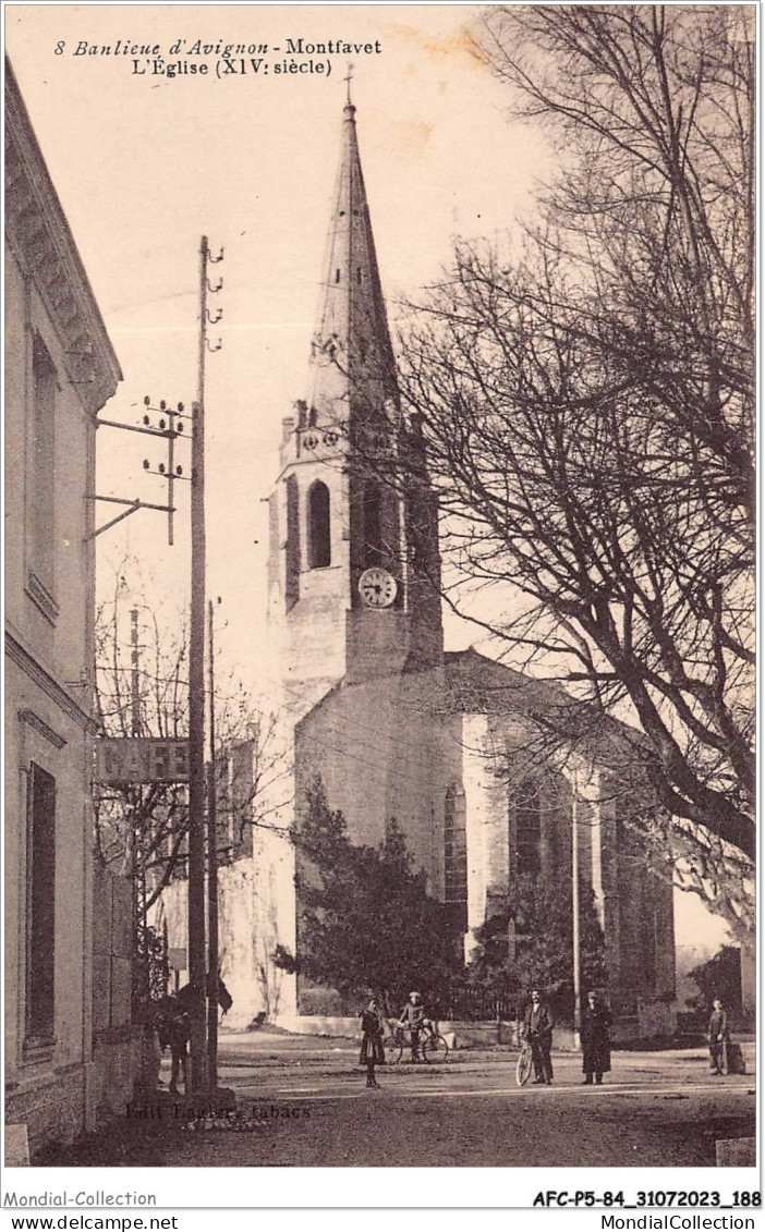 AFCP5-84-0571 - Banlieue D'AVIGNON-MONTFAVET - L'église - XIVe Siècle  - Avignon (Palais & Pont)