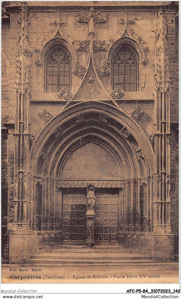 AFCP5-84-0548 - CARPENTRAS - Vaucluse - église St-siffrein - Porte Juive XVe Siècle  - Carpentras