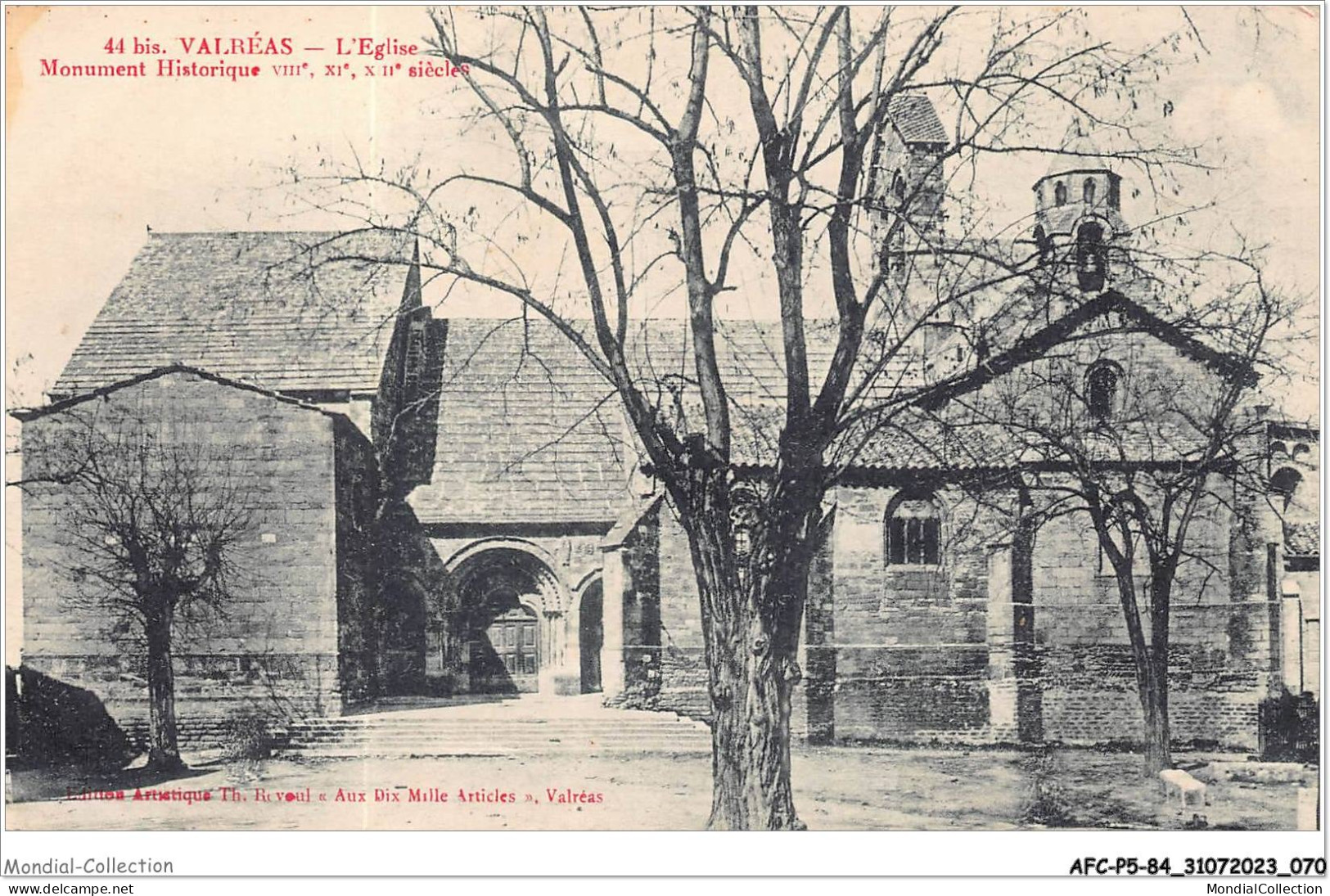 AFCP5-84-0512 - VALREAS - L'église - Monument Historique VIIIe - XIe - XIIe Siècles - Valreas