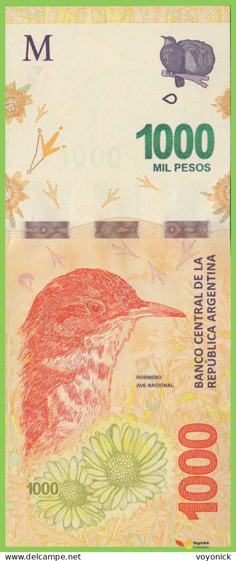 Voyo ARGENTINA 1000 Pesos ND(2021) P366e B422e W UNC - Argentine