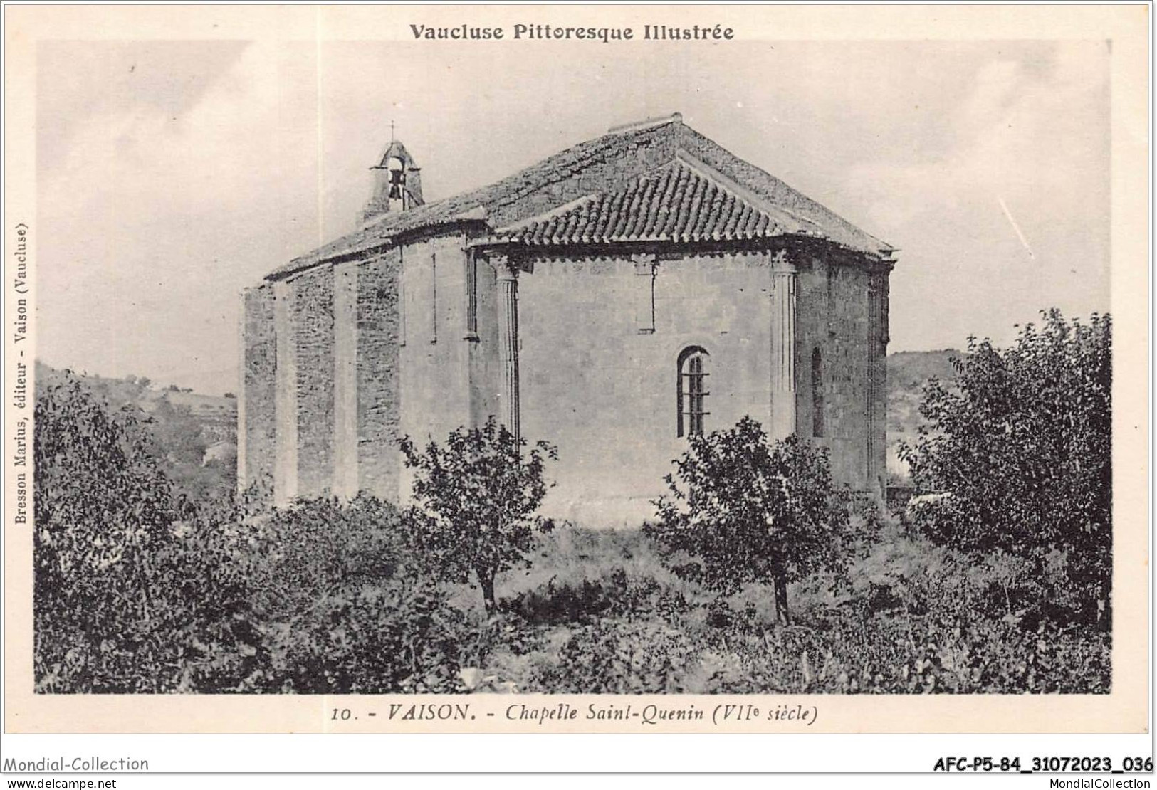 AFCP5-84-0495 - VAISON - Chapelle Saint-quenin - VIIe Siècle  - Vaison La Romaine