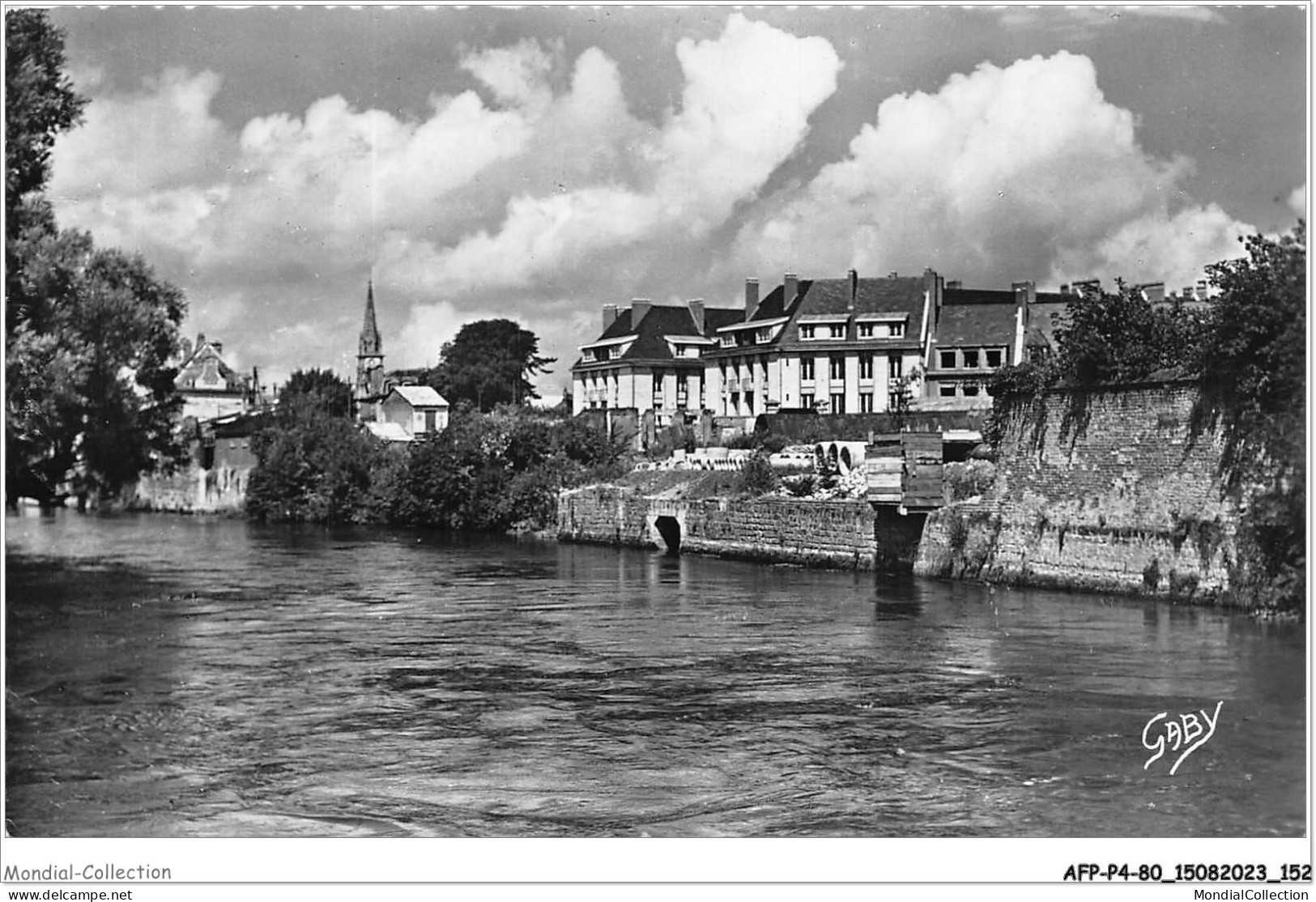 AFPP4-80-0380 - ABBEVILLE - La Somme Au Pont De La Portelette - Abbeville