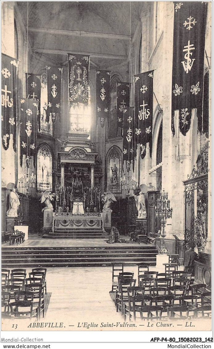 AFPP4-80-0375 - ABBEVILLE - L'eglise Saint-Vulfran - Le Choeur - Abbeville