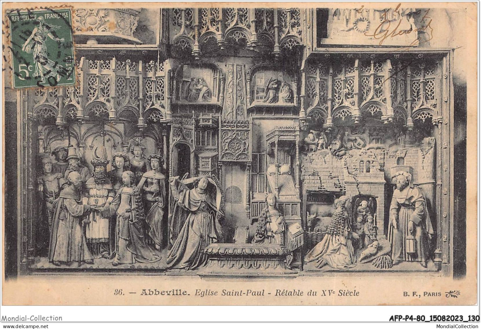 AFPP4-80-0369 - ABBEVILLE - Eglise Saint-Paul - Retable Du XVe Siecle - Abbeville