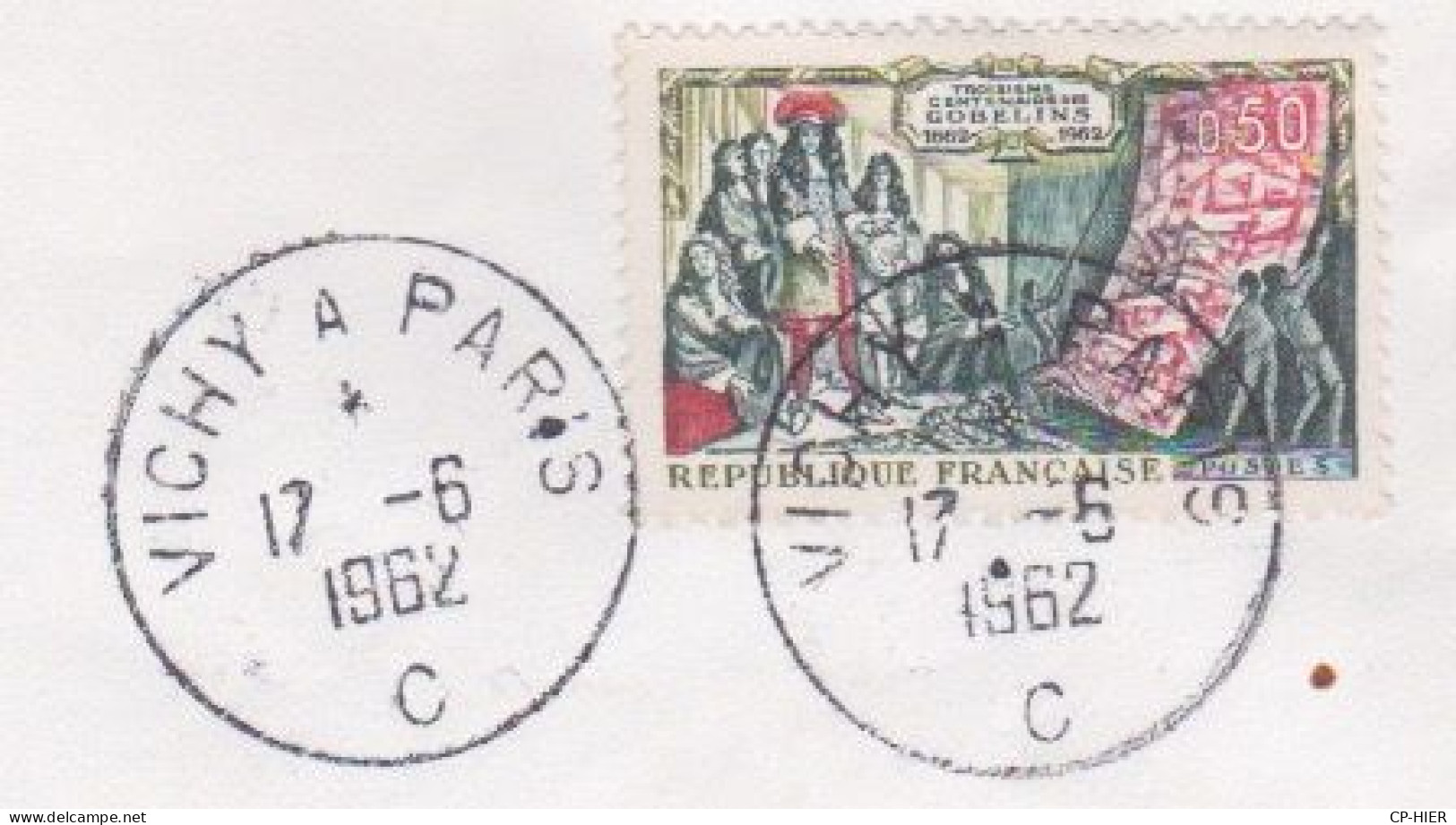 FRANCE - FLAMME VICHY A PARIS 17 06 1962 - LETTRE C - TYPE DAGUIN - Maschinenstempel (Werbestempel)