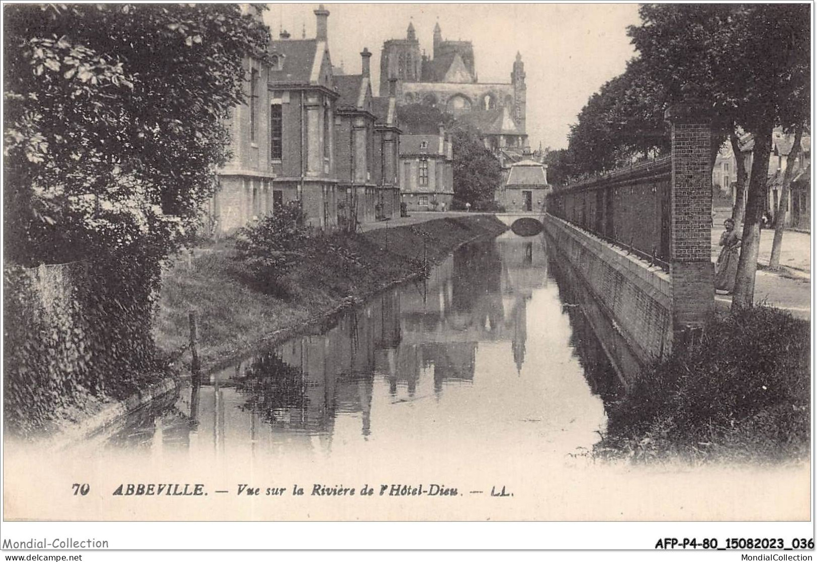 AFPP4-80-0322 - ABBEVILLE - Vue Sur La Riviere De L'hotel-Dieu - Abbeville
