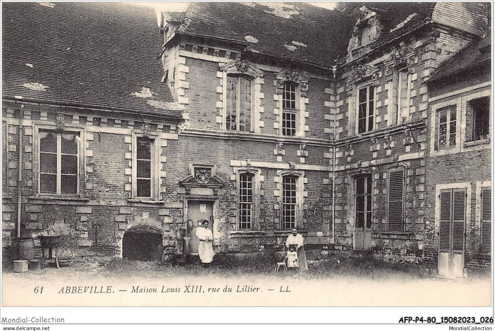 AFPP4-80-0317 - ABBEVILLE - Maisons Louis XIII -rue Du Lillier - Abbeville