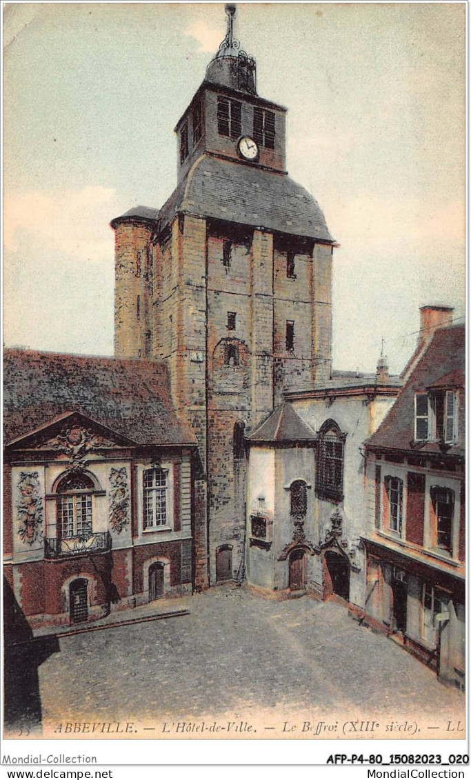 AFPP4-80-0314 - ABBEVILLE - L'hotel De Ville - Le Beffroi - Abbeville