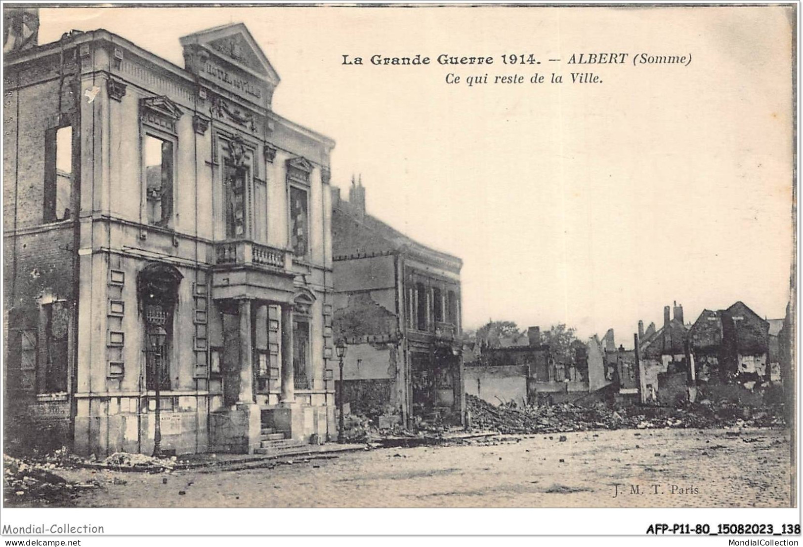 AFPP11-80-1112 - ALBERT - Ce Qui Reste De La Ville - Albert