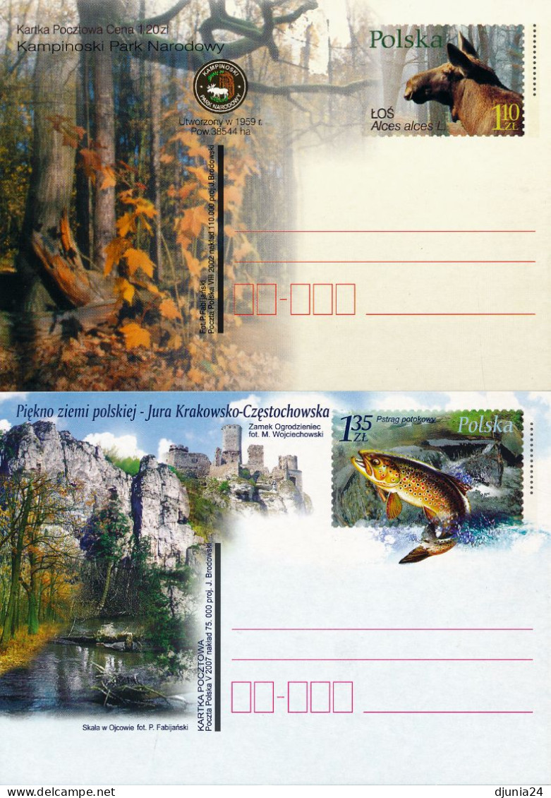 BF0781 / POLEN / POLAND / POLSKA  -  18 Postkarten Tiere / Animals - Enteros Postales