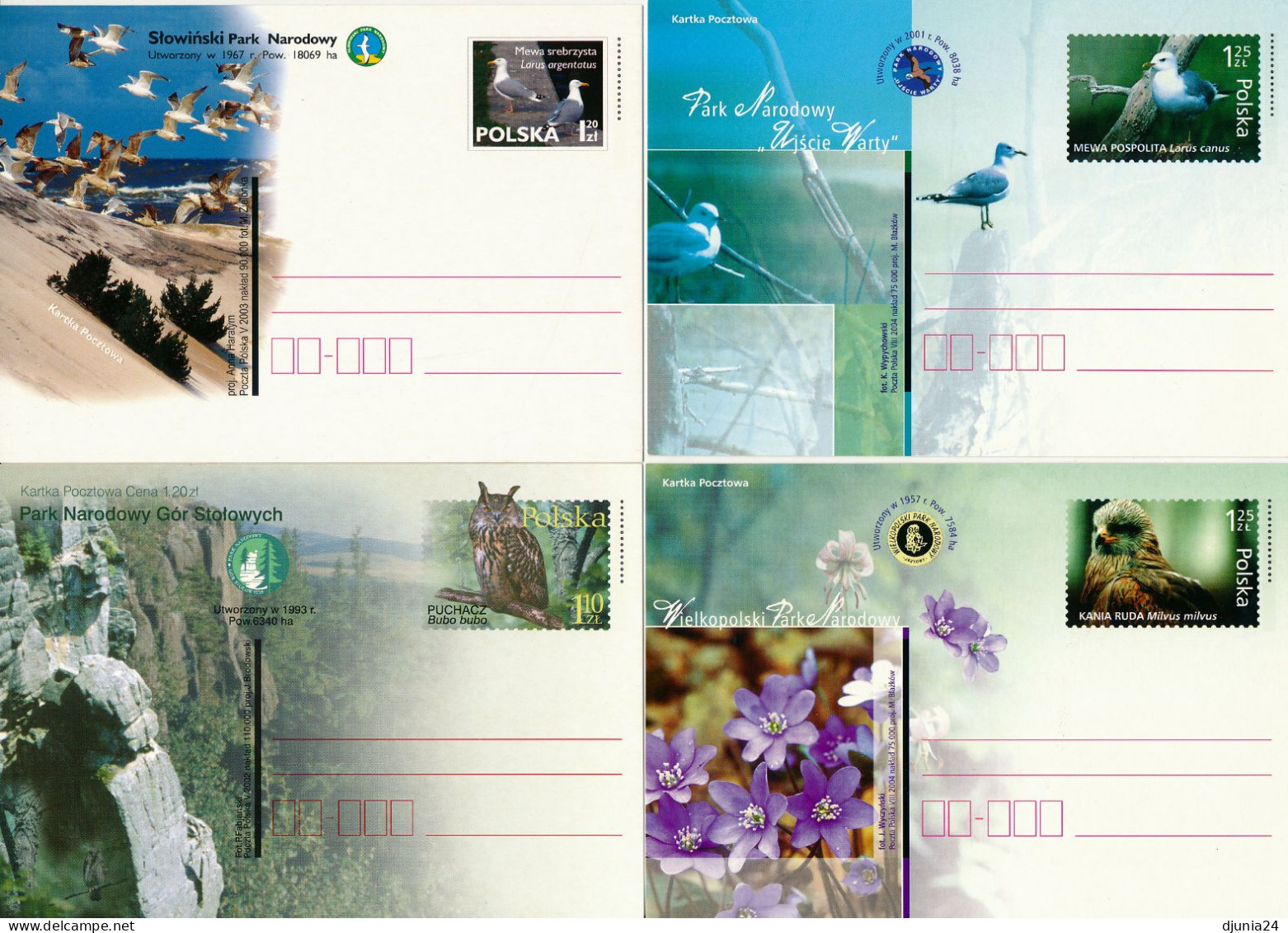 BF0781 / POLEN / POLAND / POLSKA  -  18 Postkarten Tiere / Animals - Postwaardestukken