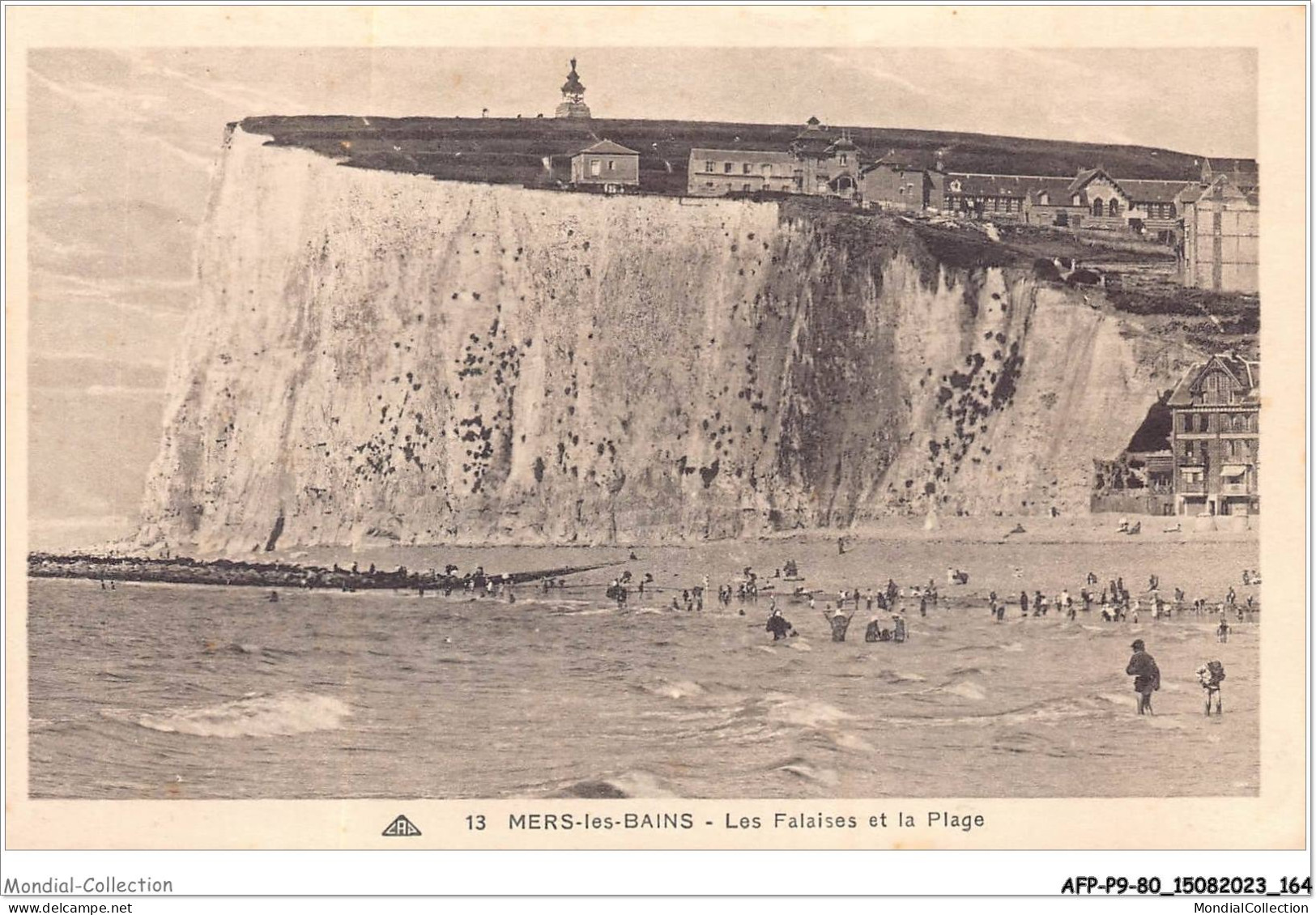 AFPP9-80-0923 - MERS-LES-BAINS - Les Falaises Et La Plage - Mers Les Bains